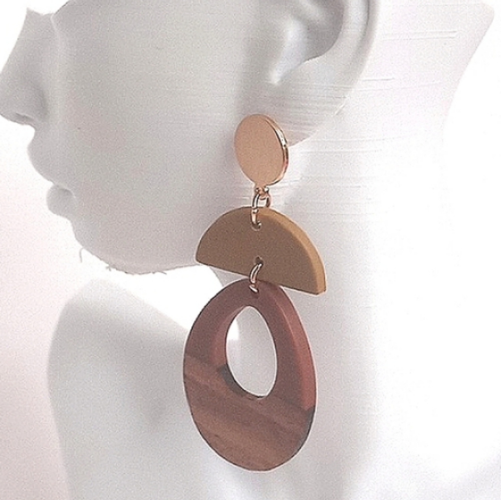 Geometric Drop Earrings